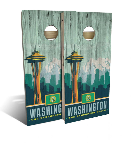 Washington State Pride Cornhole Boards