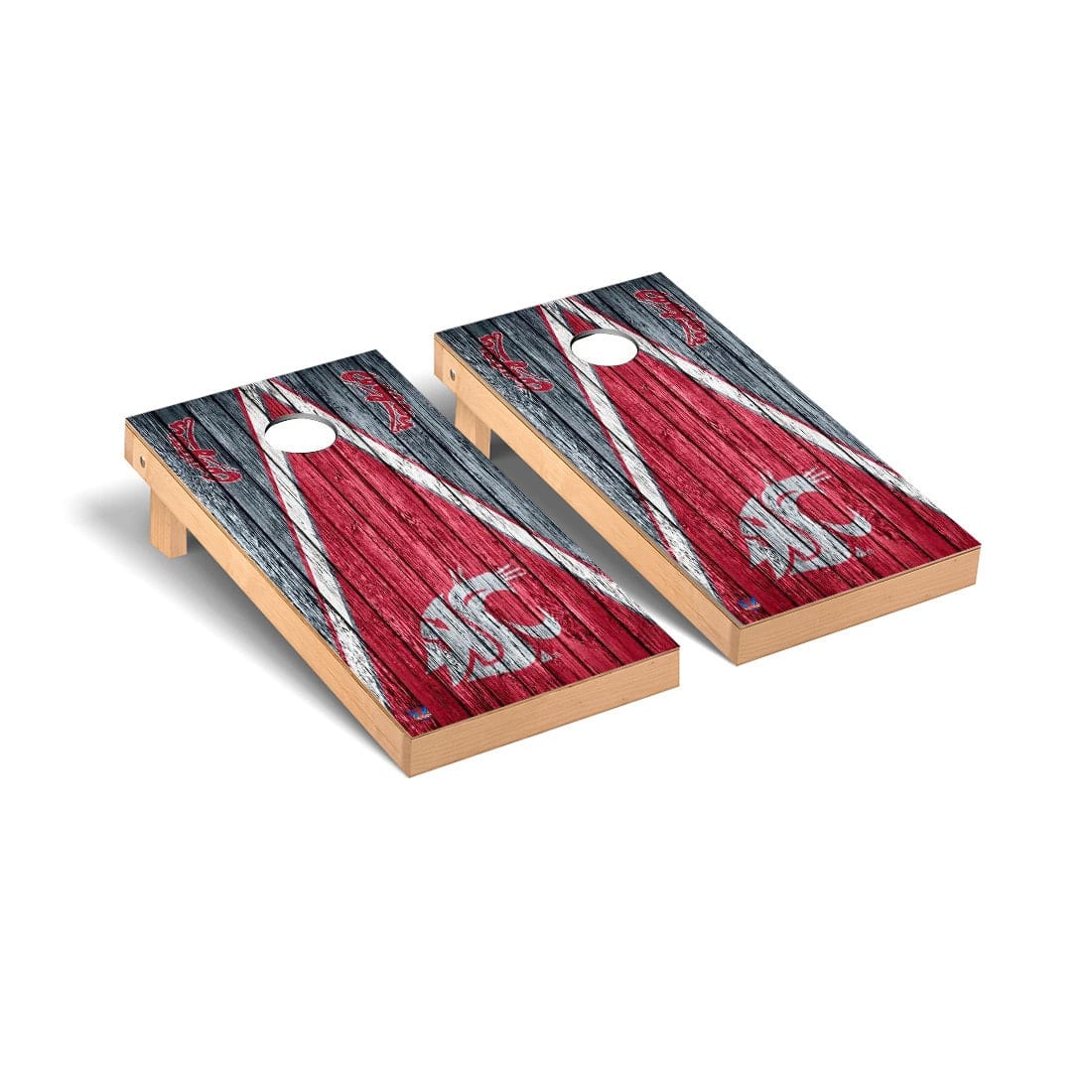 Washington State Cougars Cornhole Board Set - Triangle Weathered Versi ...