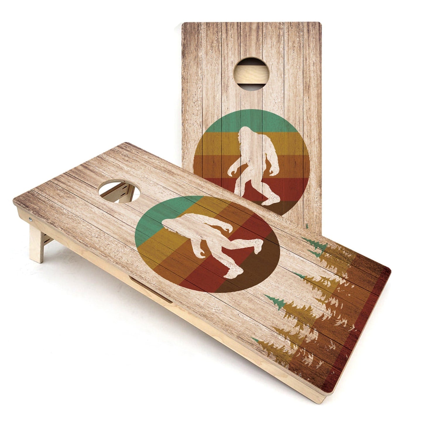 Bigfoot Circle All-Weather Cornhole Boards