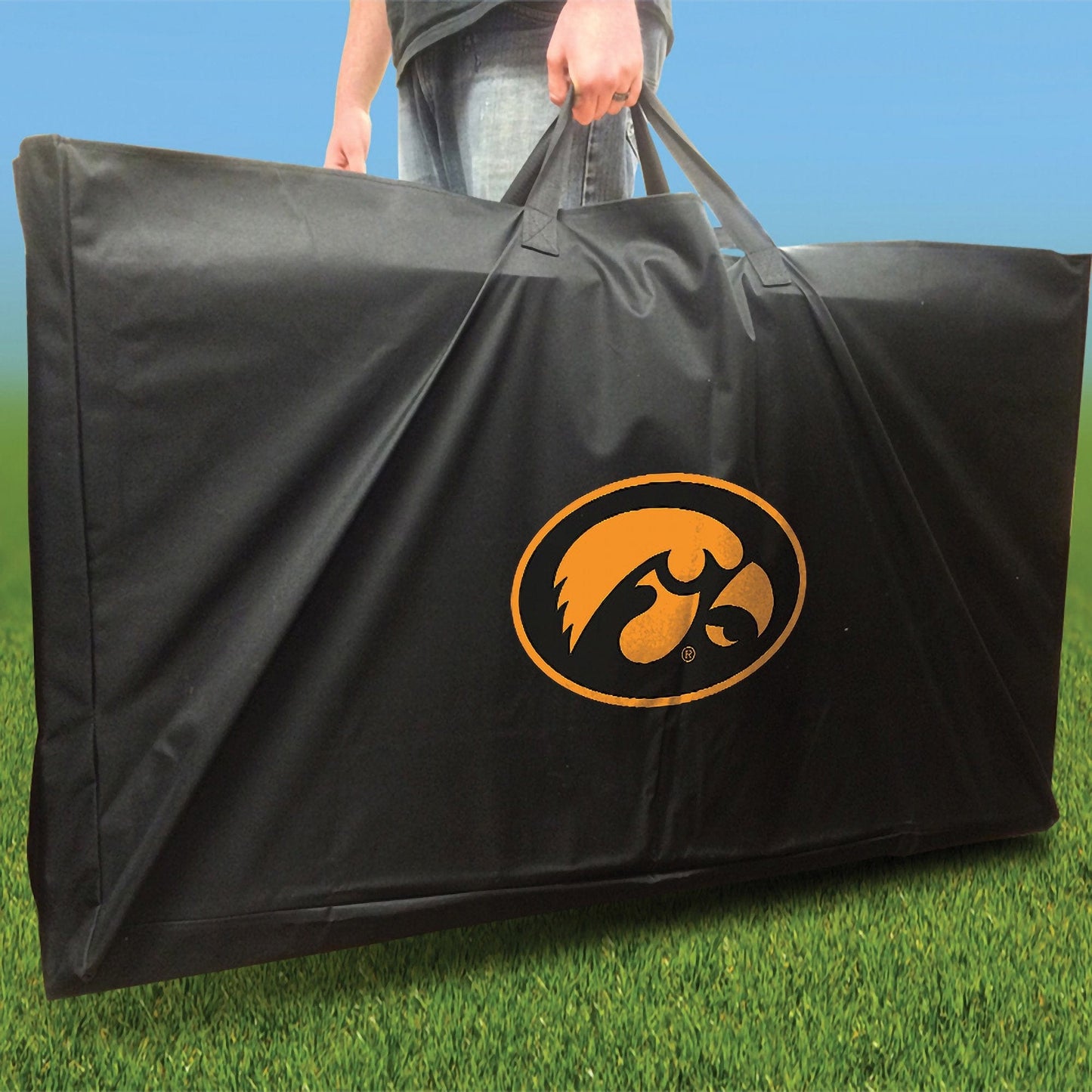 Iowa Hawkeyes Swoosh team logo carry case