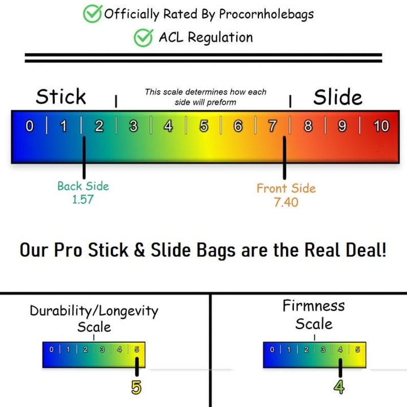 stick and slide bag specs