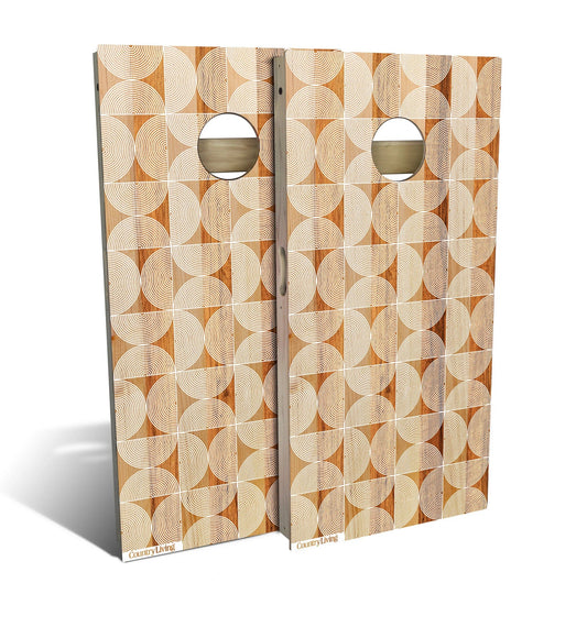 Half Circles Geometric Cornhole Boards