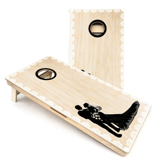 Couple Silhouette All-Weather Cornhole Boards