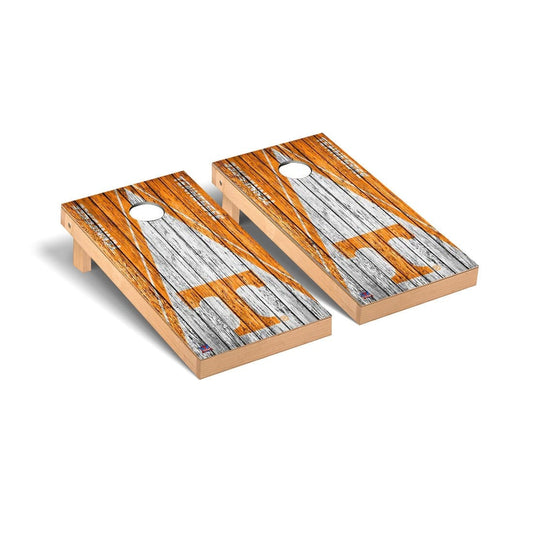 Tennessee Volunteers VOLS Cornhole Board Set - Triangle Weathered Version