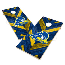 Delaware Blue Hens Cornhole Board Set - Herringbone Design
