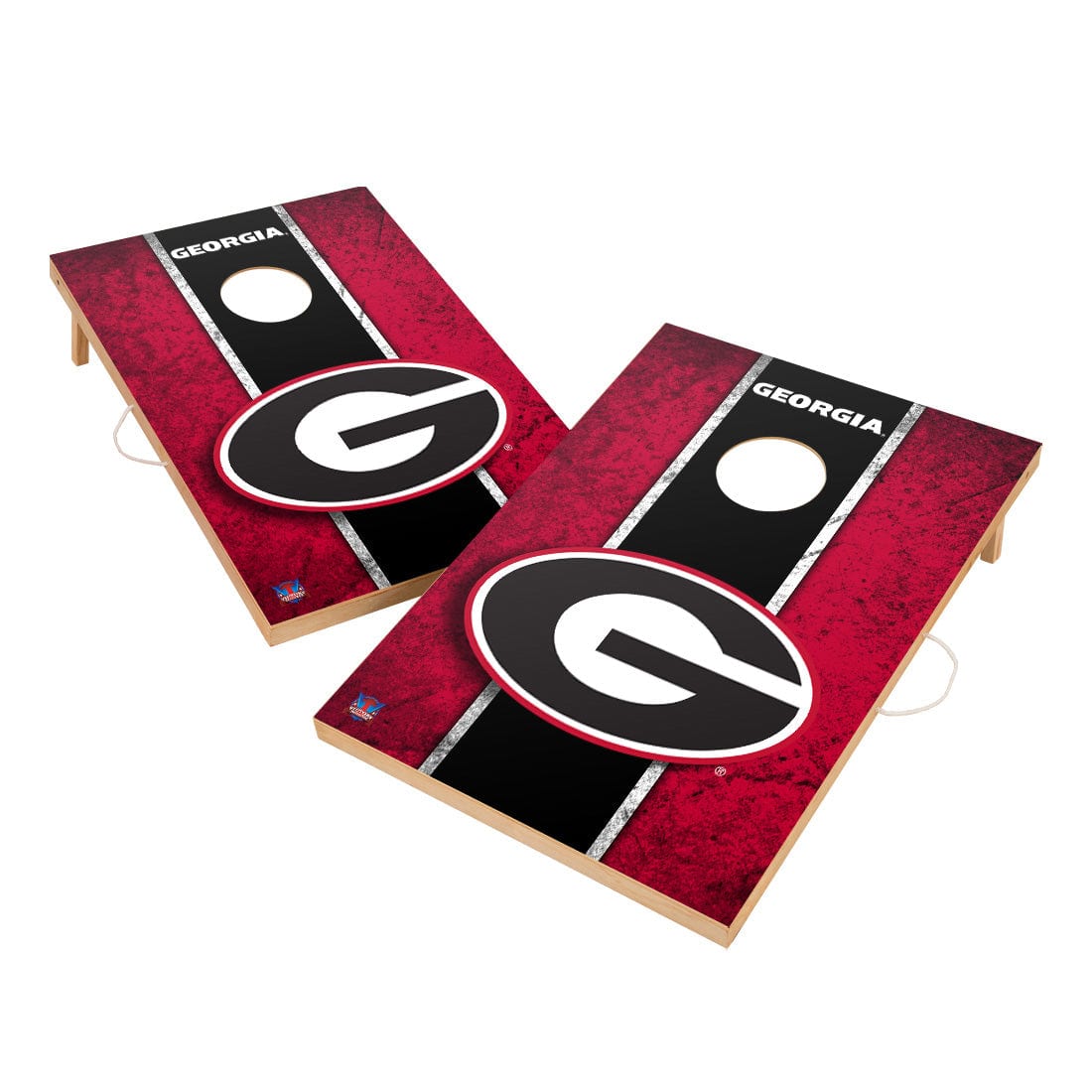 Vintage Georgia Bulldogs Solid Wood 2x3 Cornhole Set