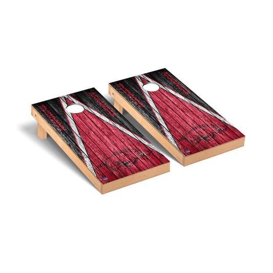 Arkansas Razorbacks Cornhole Board Set - Triangle Weathered Version