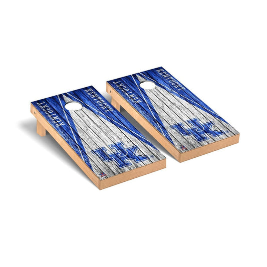 Kentucky UK Wildcats Cornhole Board Set - Triangle Weathered Version