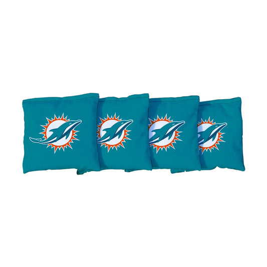 Miami Dolphins NFL Football Teal Cornhole Bags