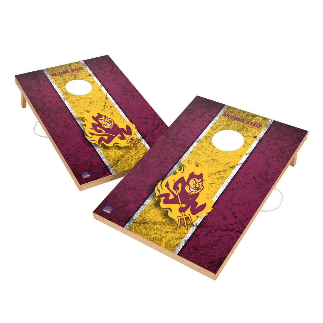 Vintage Arizona State ASU Sun Devils Solid Wood 2x3 Cornhole Set