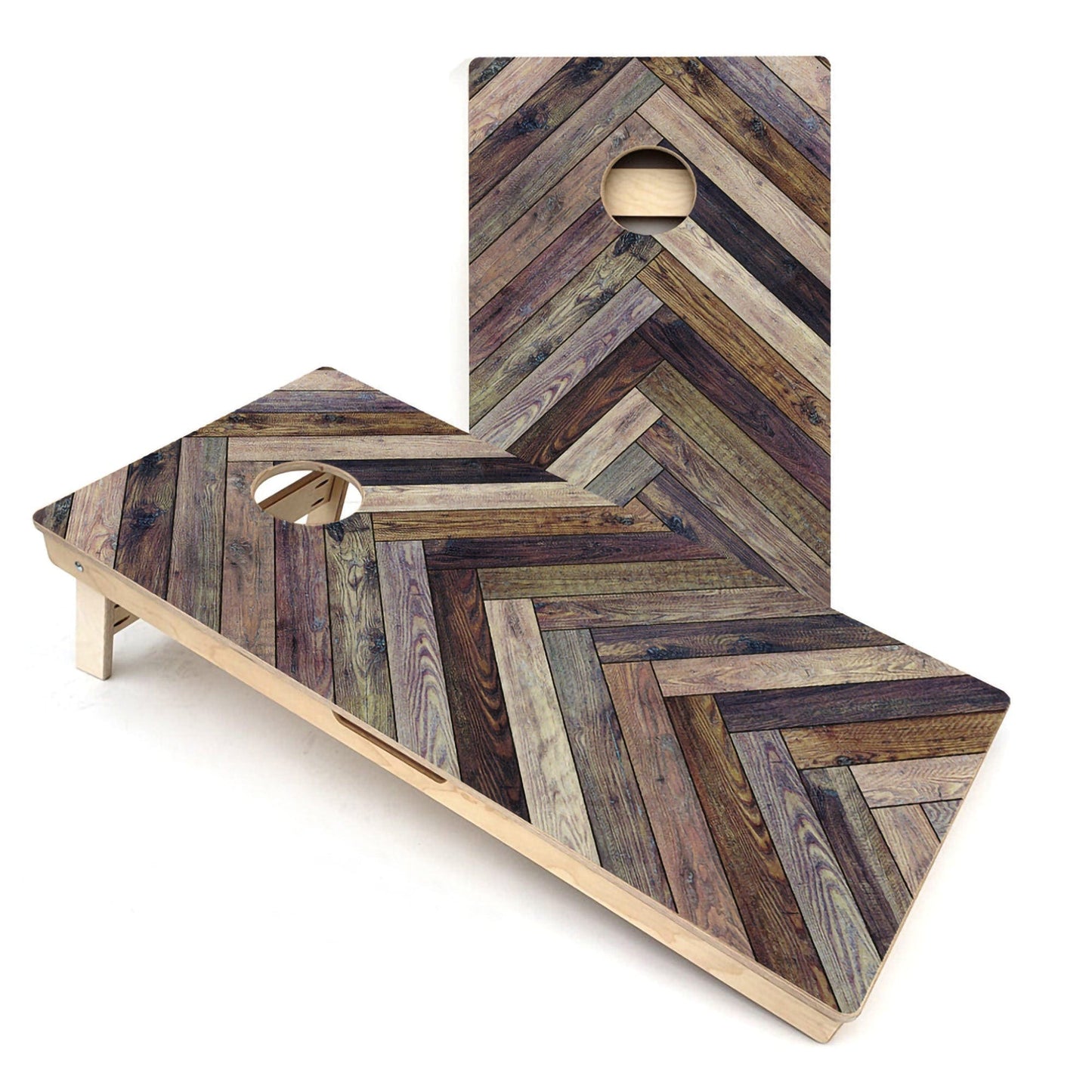 Herringbone All-Weather Cornhole Boards