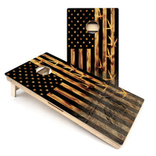 American Flag Hidden Turkey All-Weather Cornhole Boards
