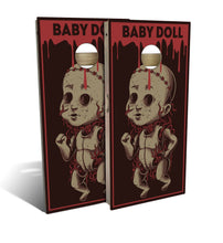 Haunted Baby Doll Cornhole Boards
