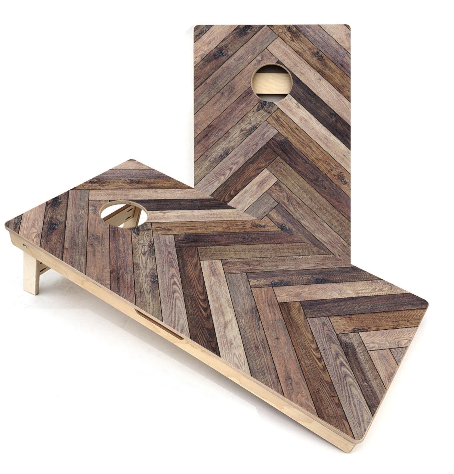 Herringbone All-Weather Cornhole Boards