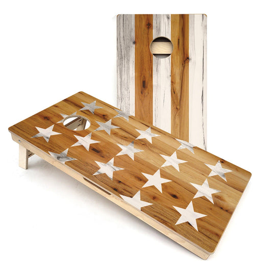 USA Large Stars & Stripes Faded All-Weather Cornhole Boards