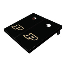 Purdue Boilermakers Black Matching Solid All-Weather Cornhole Boards
