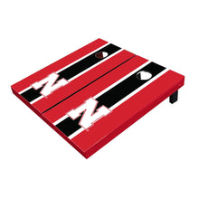 Nebraska Cornhuskers Black and Red Matching Long Stripe All-Weather Cornhole Boards
