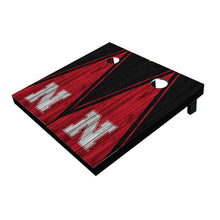 Nebraska Cornhuskers Red and Black Matching Triangle Cornhole Boards
