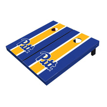 Pittsburgh Panthers Yellow And Royal Matching Long Stripe All-Weather Cornhole Boards
