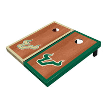 South Florida USF Bulls Rosewood Alternating Border All-Weather Cornhole Boards
