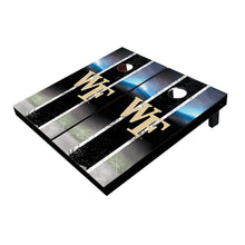 Wake Forest Demon Deacons Field Long Stripe Matching Black All-Weather Cornhole Boards
