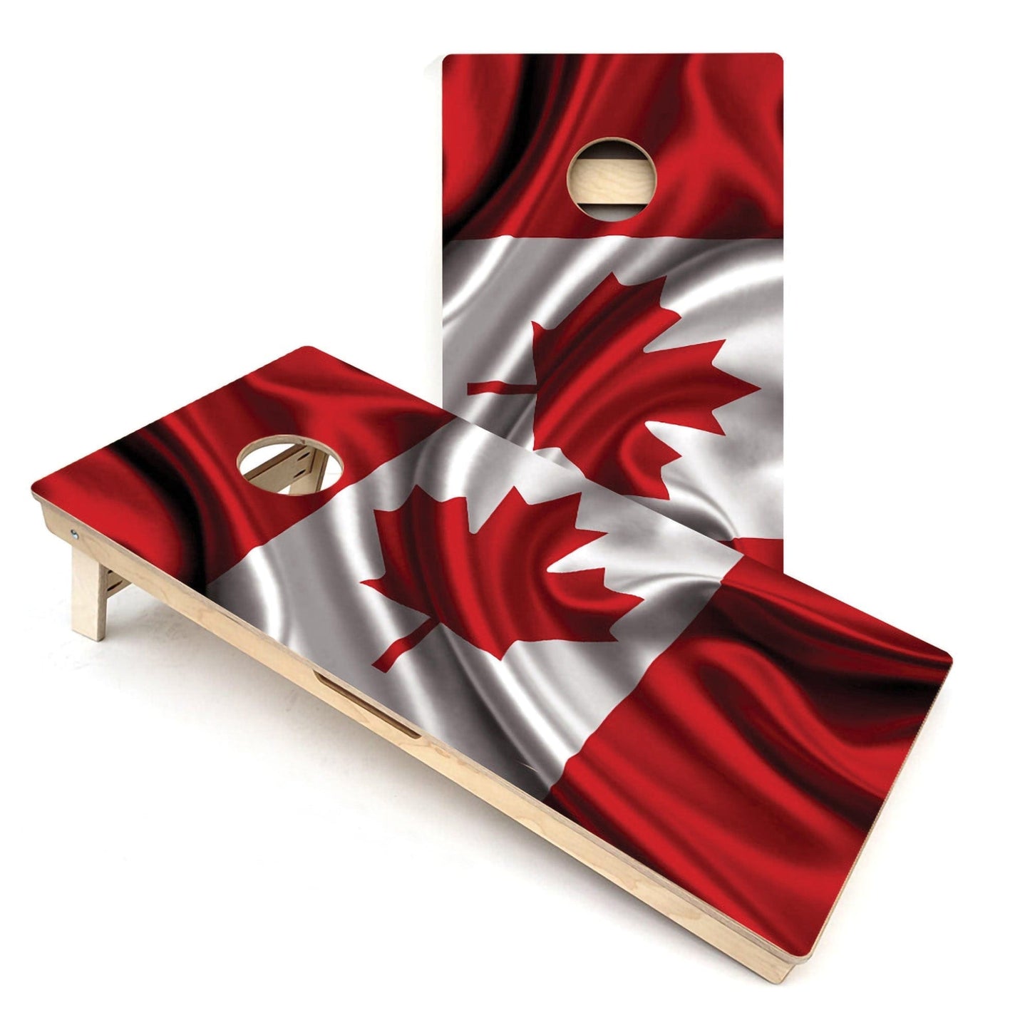 Wavy Canadian Flag All-Weather Cornhole Boards